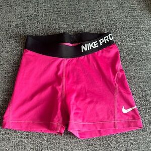 Hot pink Nike pros size XS